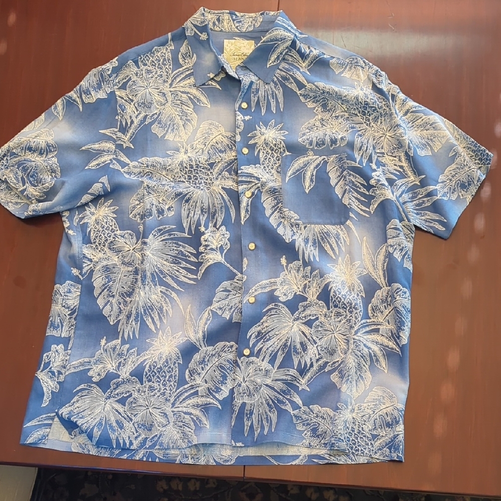 Blue Floral Men's Shirt